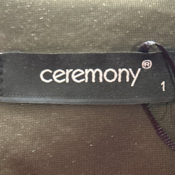 Ceremony NWT Olive Green Velvet Maxi Wedding Formal Minimalist Fairy 40's Glam - Picture 11 of 12